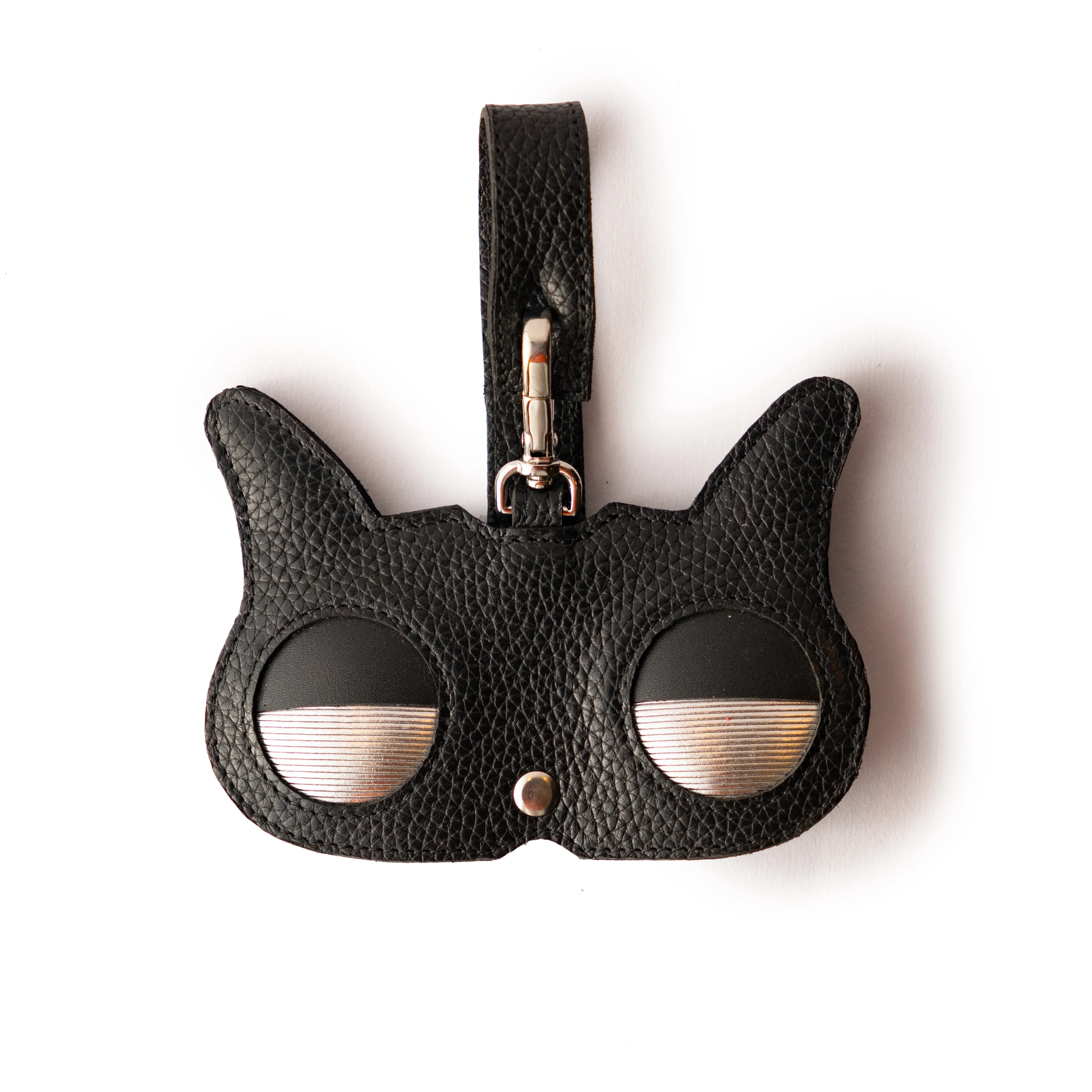 Black Leather Cat Eyes Sunglasses Cover