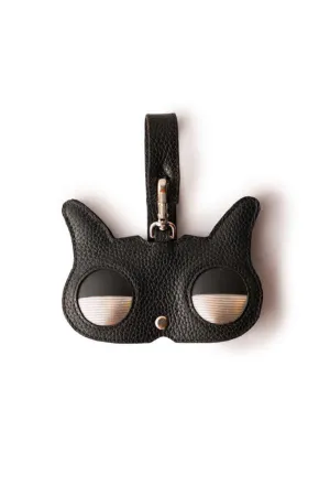 Black Leather Cat Eyes Sunglasses Cover