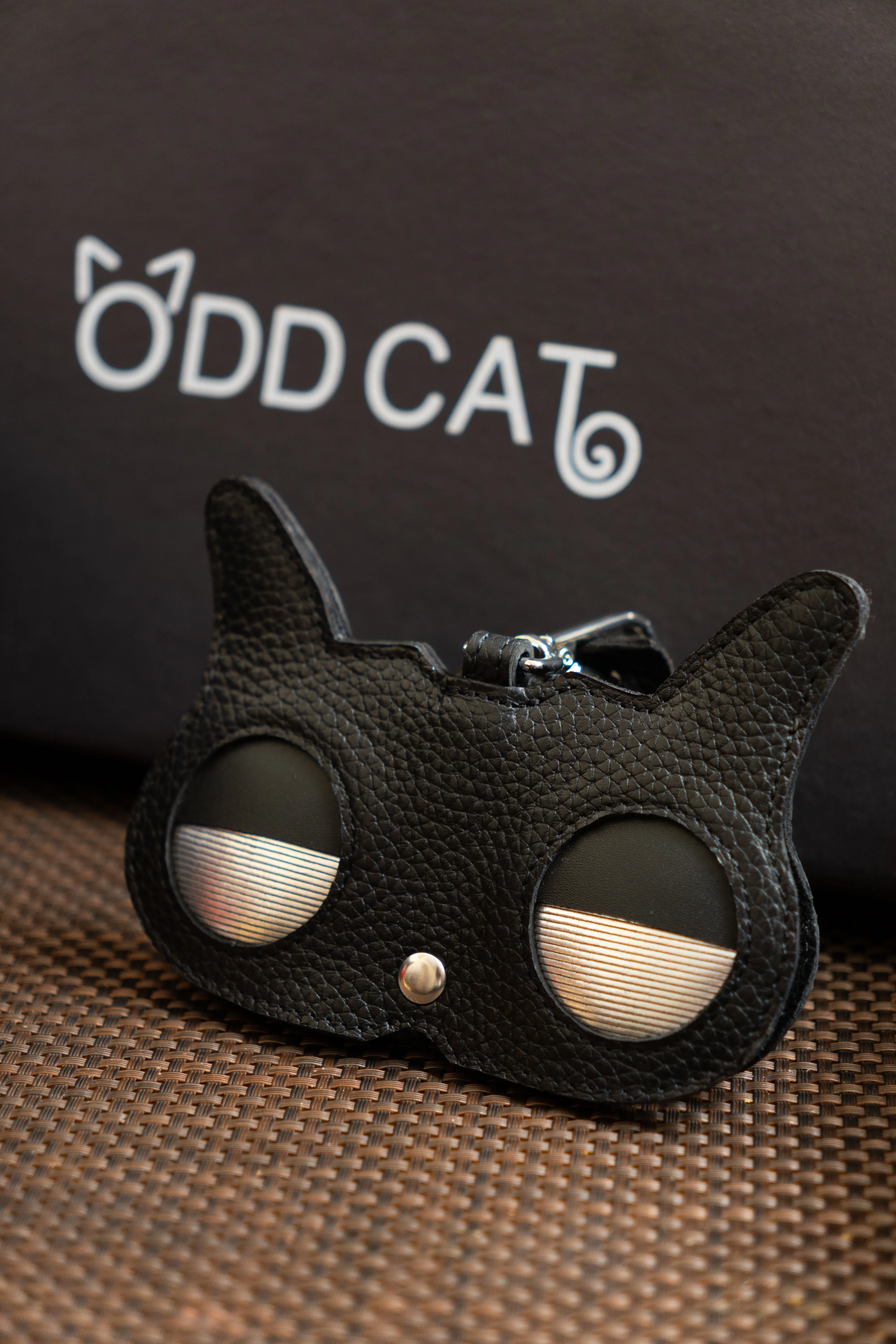 Black Leather Cat Eyes Sunglasses Cover