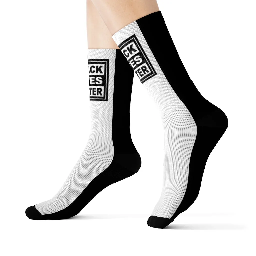 Black Lives Matter Socks (Elite B&W)