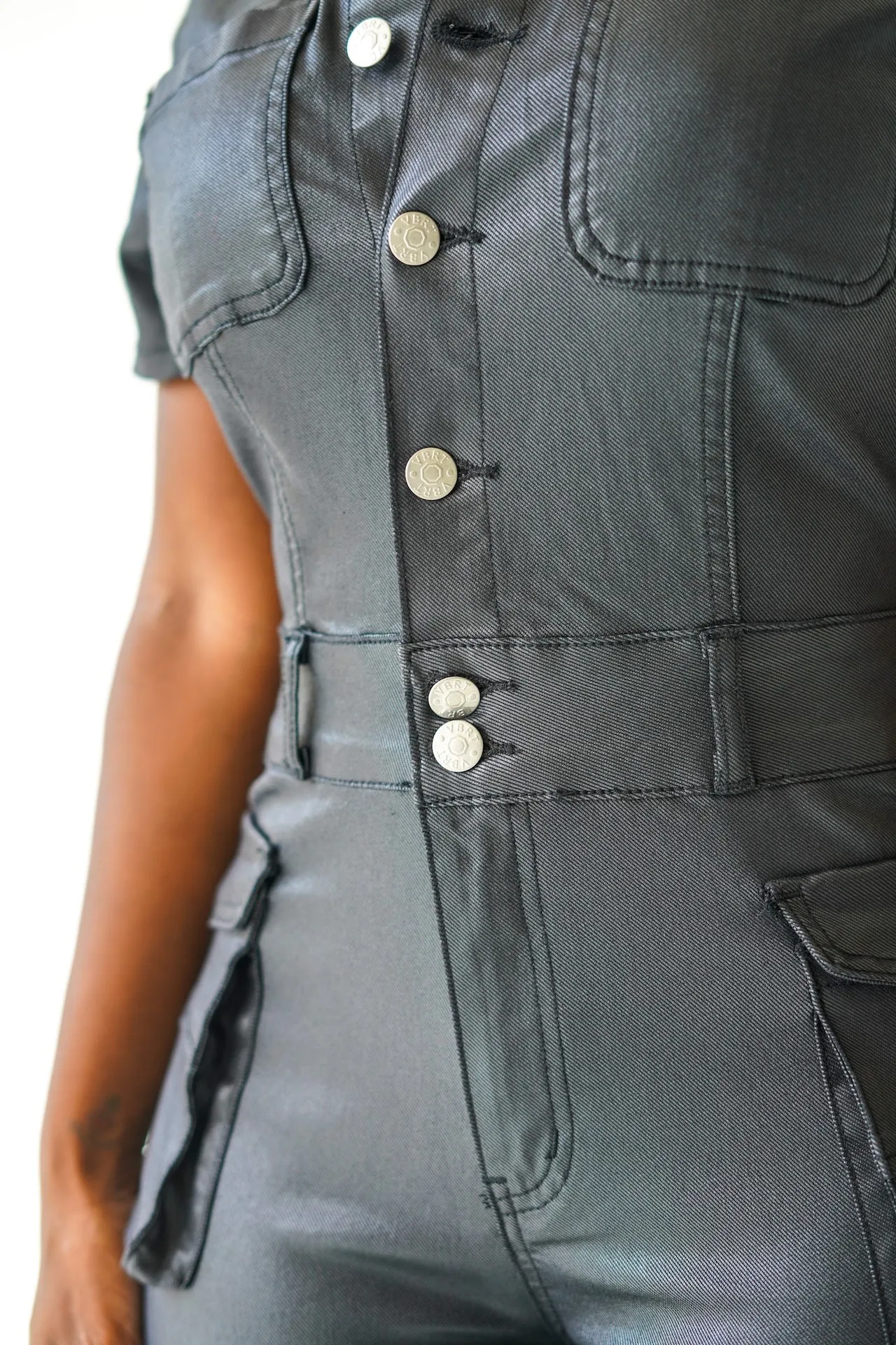 BLACK OUT WAX JUMPSUIT