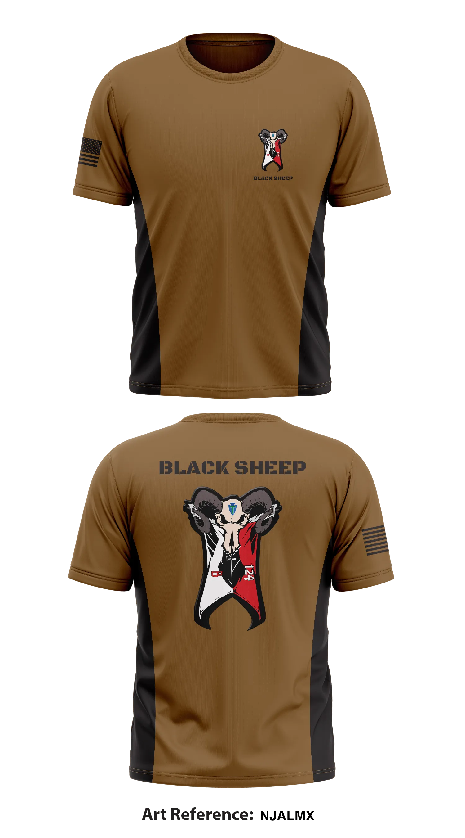 Black Sheep Store 1 Core Men's SS Performance Tee - NJALmx