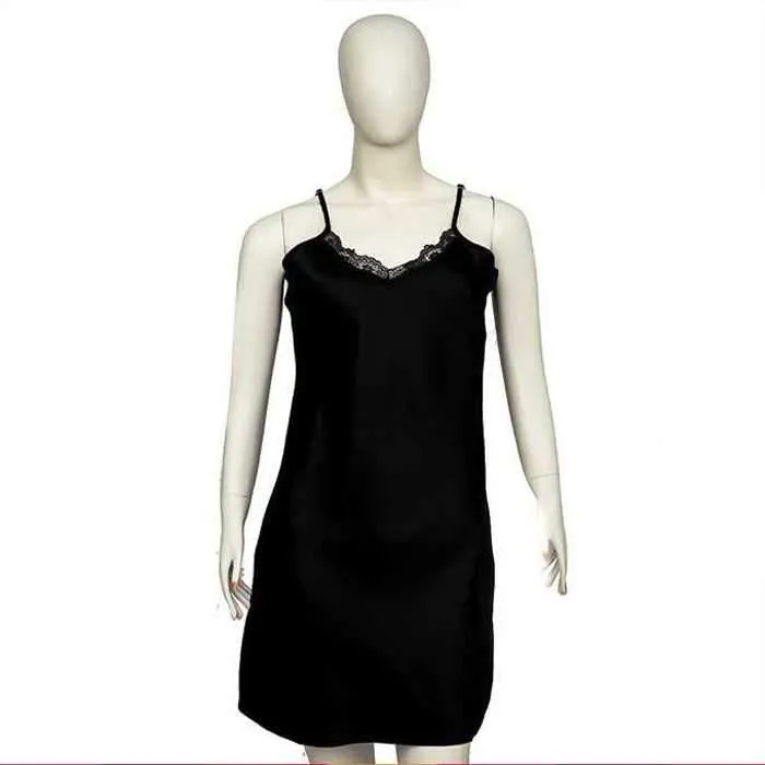 BLACKISH SHORT LINGERIE CHEMISE BY VALERIE