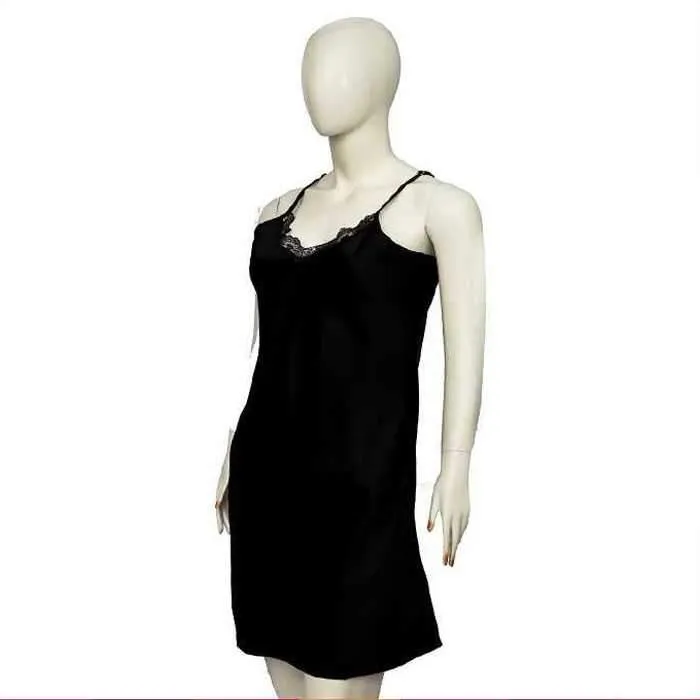 BLACKISH SHORT LINGERIE CHEMISE BY VALERIE