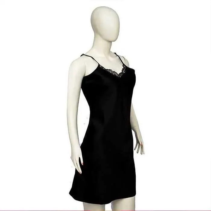 BLACKISH SHORT LINGERIE CHEMISE BY VALERIE