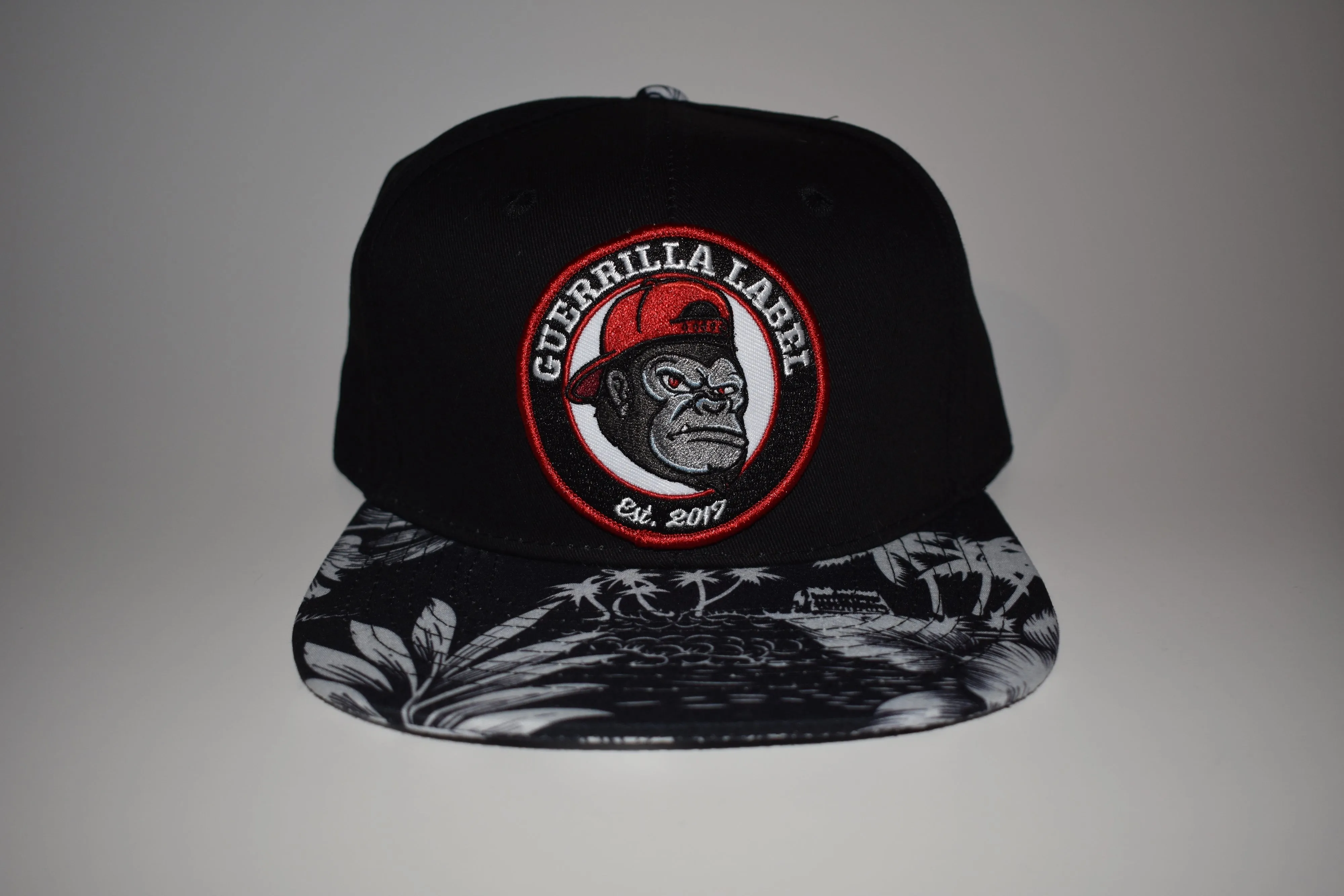 Black/White Hawaiian Snapback
