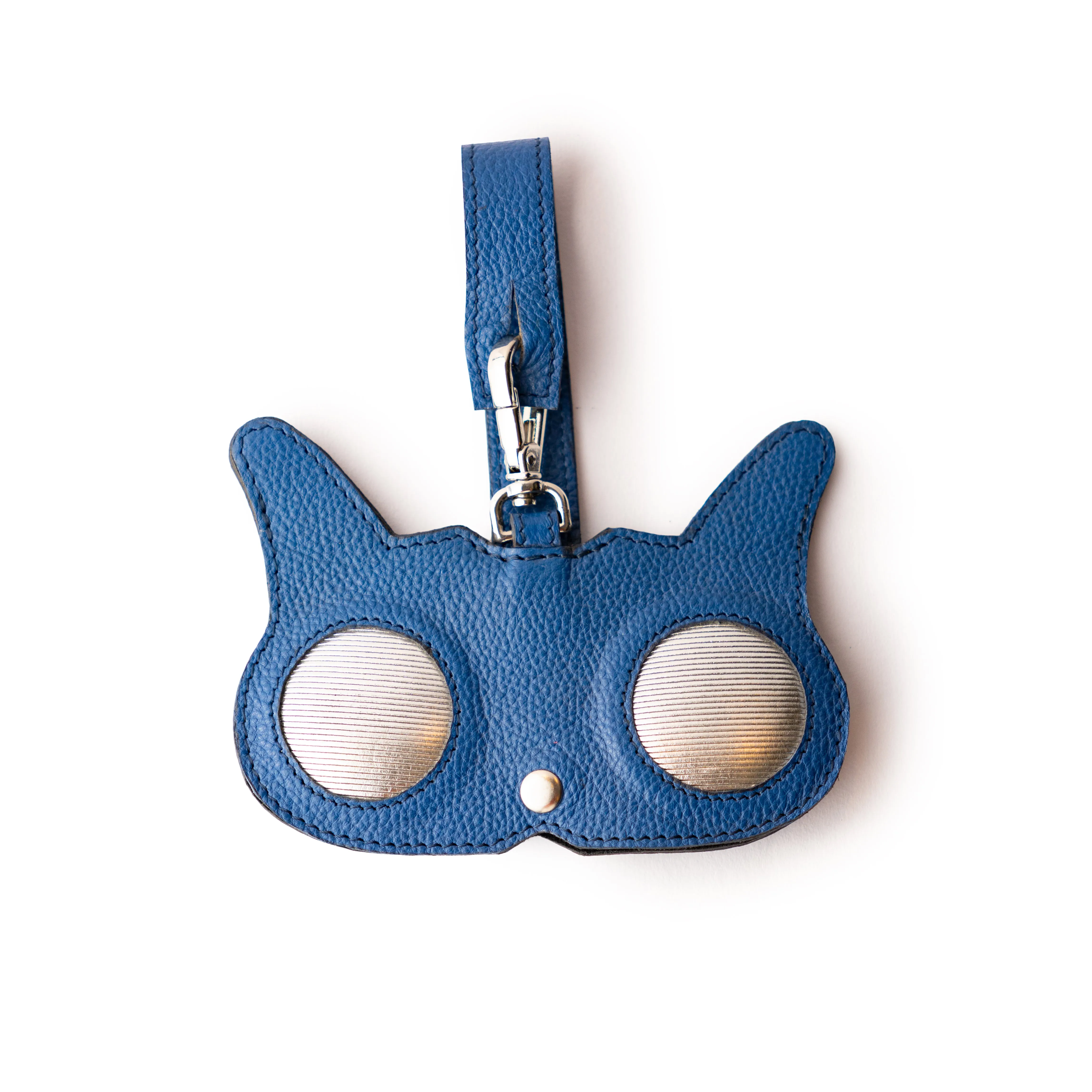 Blue Leather Cat Eyes Sunglasses Cover