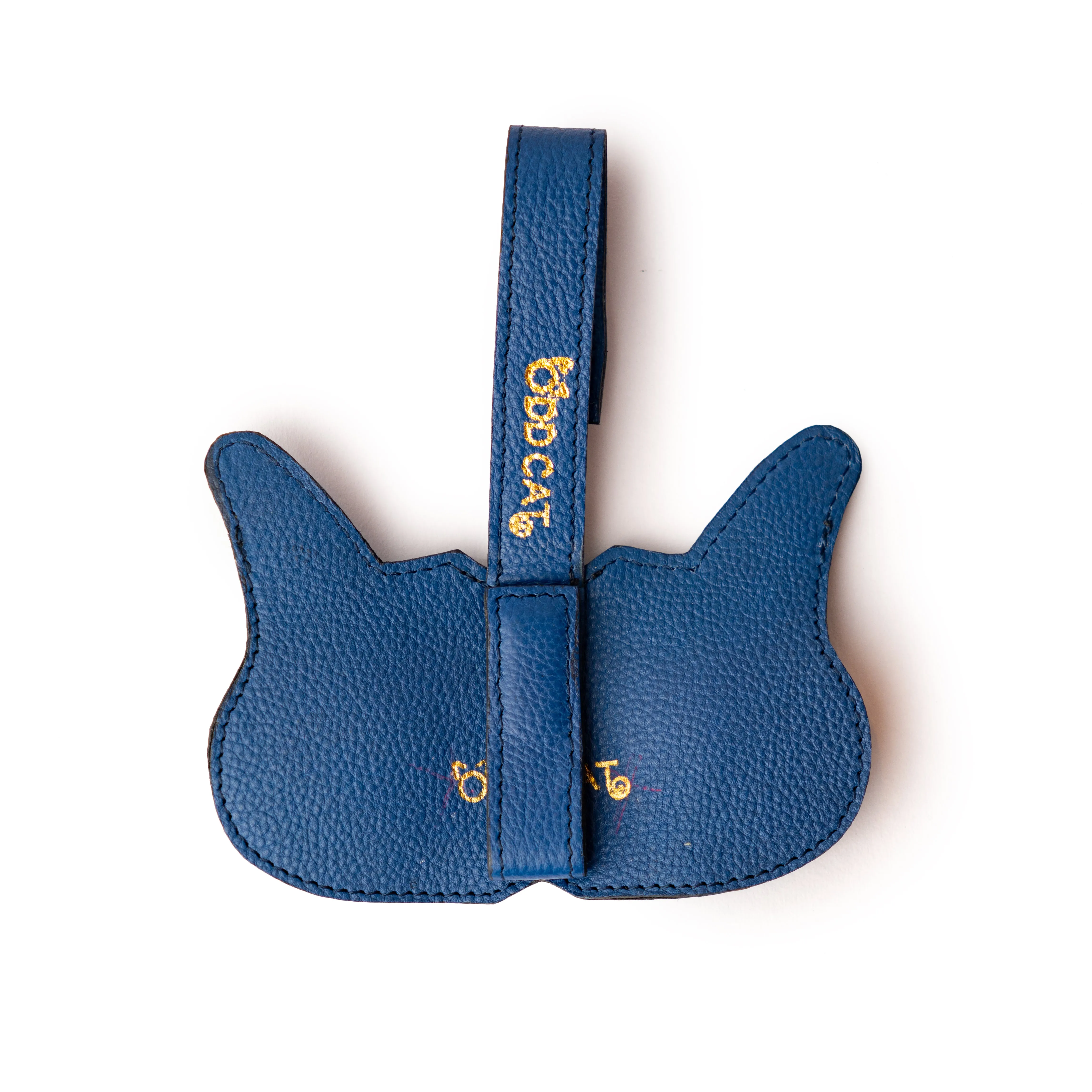 Blue Leather Cat Eyes Sunglasses Cover