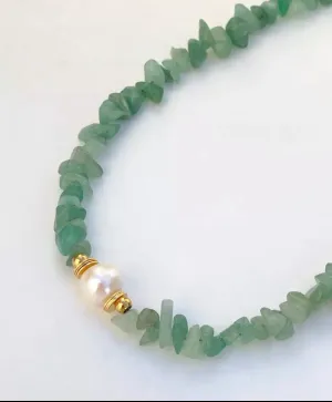 Boho & Mala Natural Tribal Stone Necklace TN10041