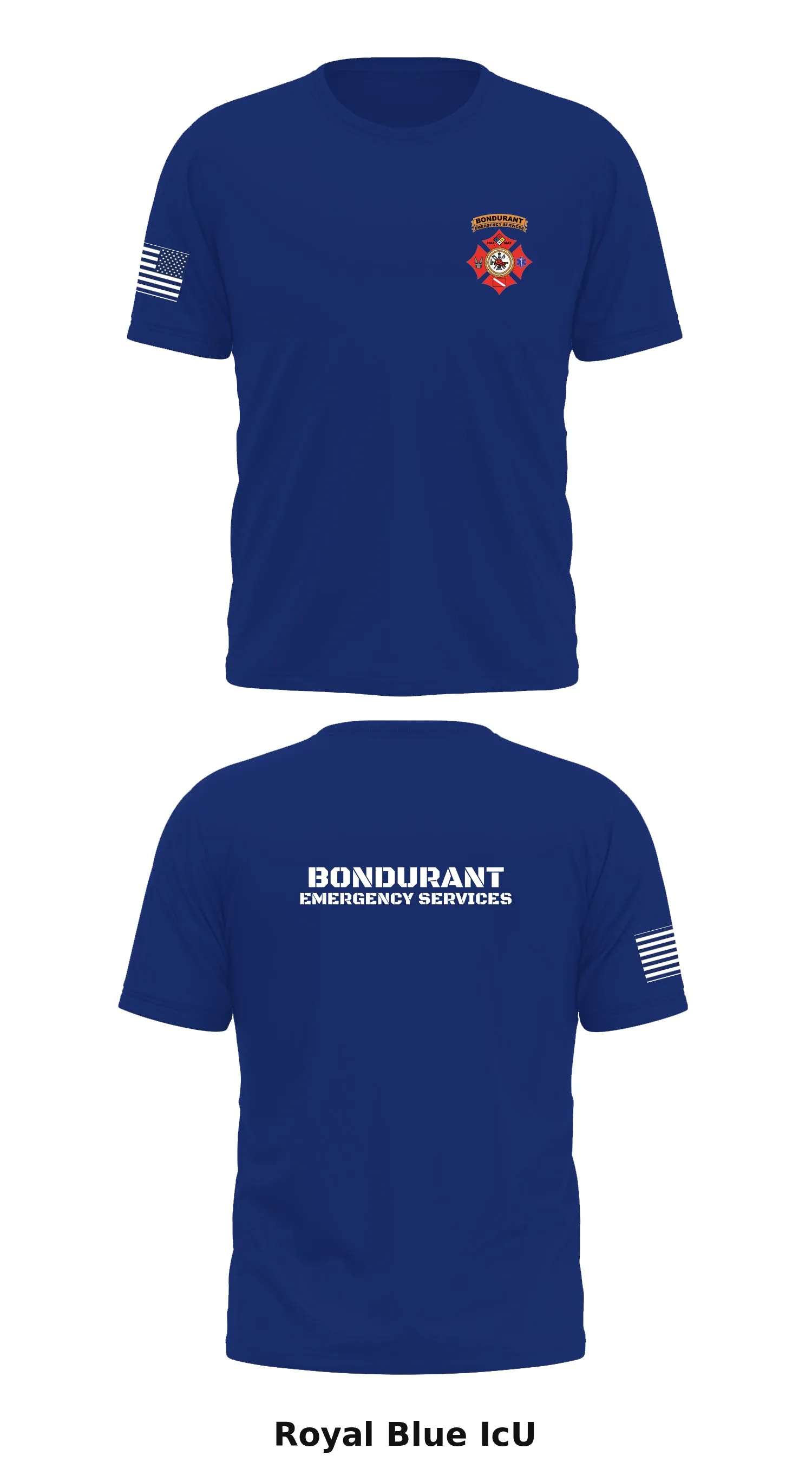 Bondurant Emergency Services Store 1 Core Men's SS Performance Tee - IcU