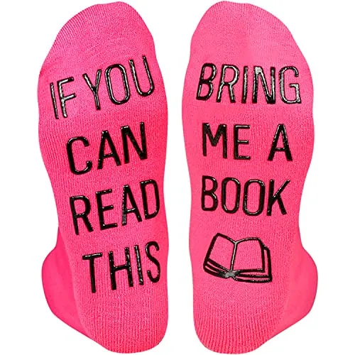 Book Gifts for Students, Silly Socks for Women Men Teens, Reading Gifts, Cool Funny Socks, Book Lovers Gifts, Book Socks, Gift For Best Friend