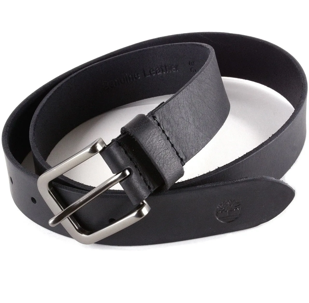 Brand new Timberland Mens Belt Genuine Leather Black Belt, Sz 38!