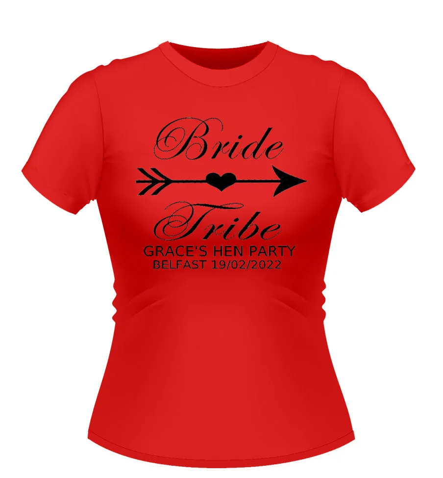 Bride Tribe Personalised Hen Party Tshirt
