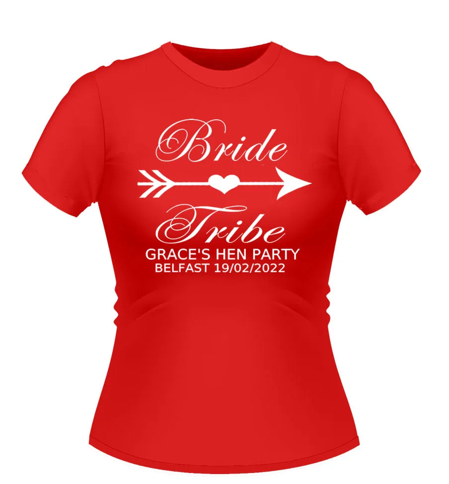 Bride Tribe Personalised Hen Party Tshirt