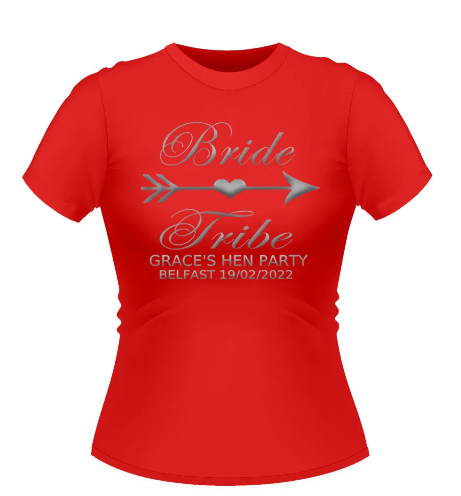 Bride Tribe Personalised Hen Party Tshirt