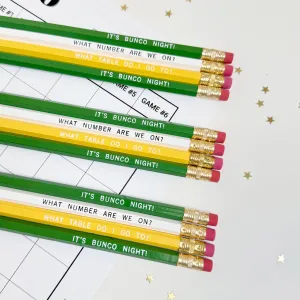 Bunco Night Pencils | St. Patrick's Day