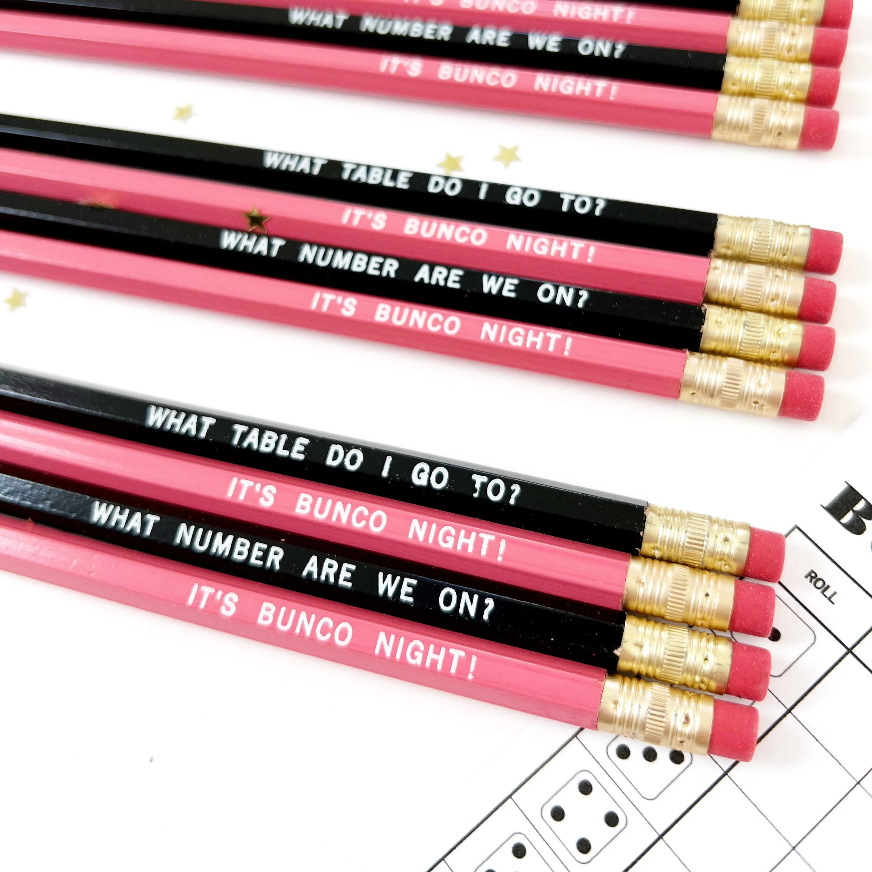 Bunco Night Pencils