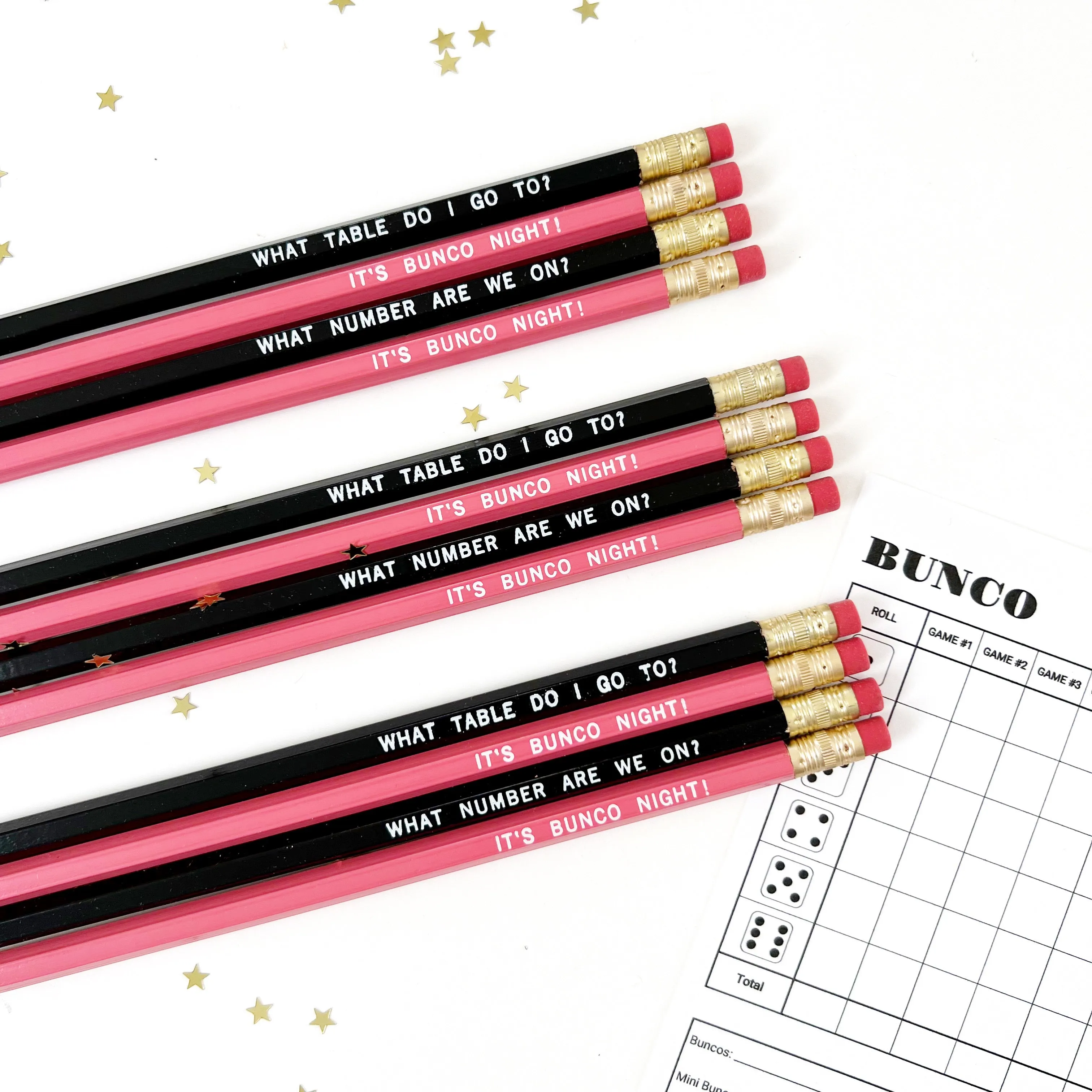 Bunco Night Pencils