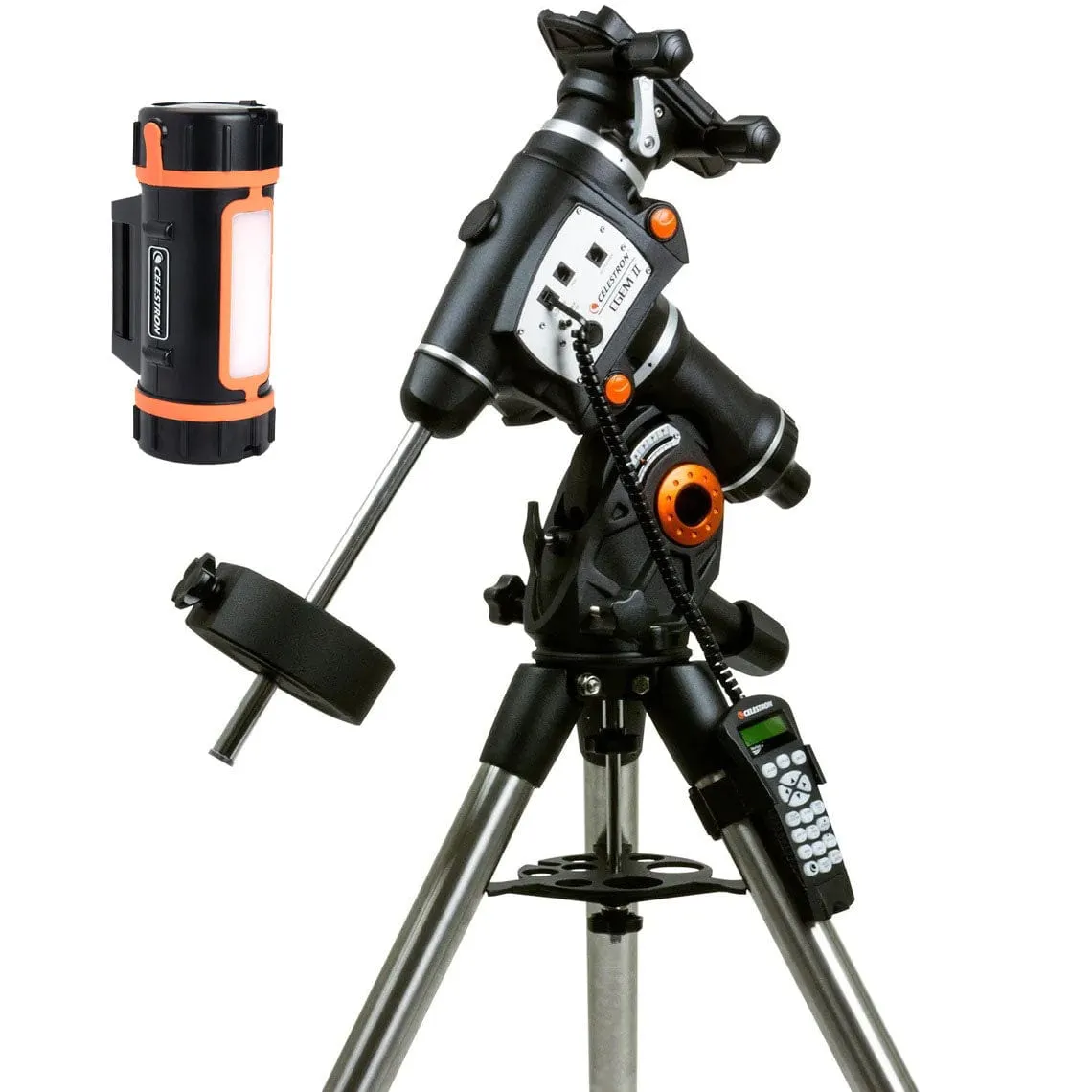 BUNDLE: Celestron CGEM II Computerized Mount 91523 with Celestron 18771 84.4Wh PowerTank Lithium (Save $100!)