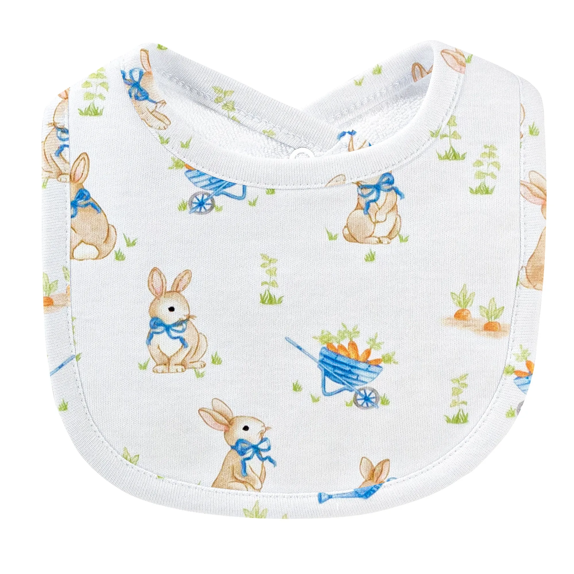 Bunny’s Garden Printed Bib