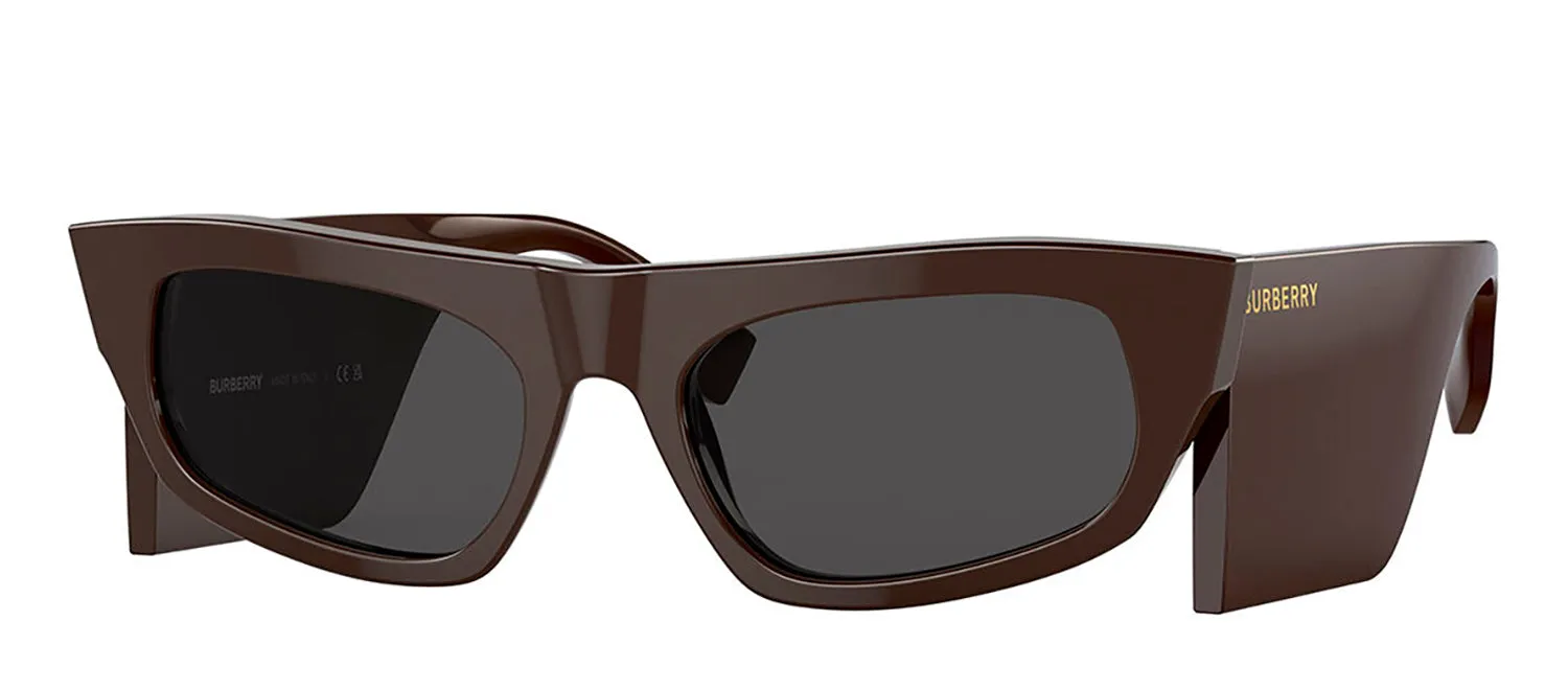 Burberry PALMER BE 4385 403787 Fashion Plastic Brown Sunglasses with Grey Lens