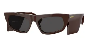 Burberry PALMER BE 4385 403787 Fashion Plastic Brown Sunglasses with Grey Lens