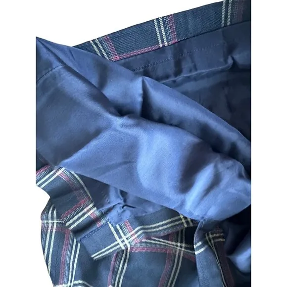 BURBERRYS Vintage Blue Plaid Pencil Skirt Size XS