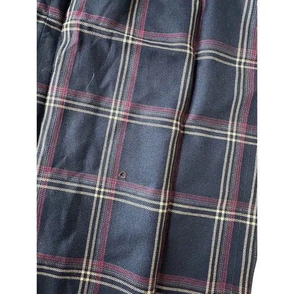 BURBERRYS Vintage Blue Plaid Pencil Skirt Size XS