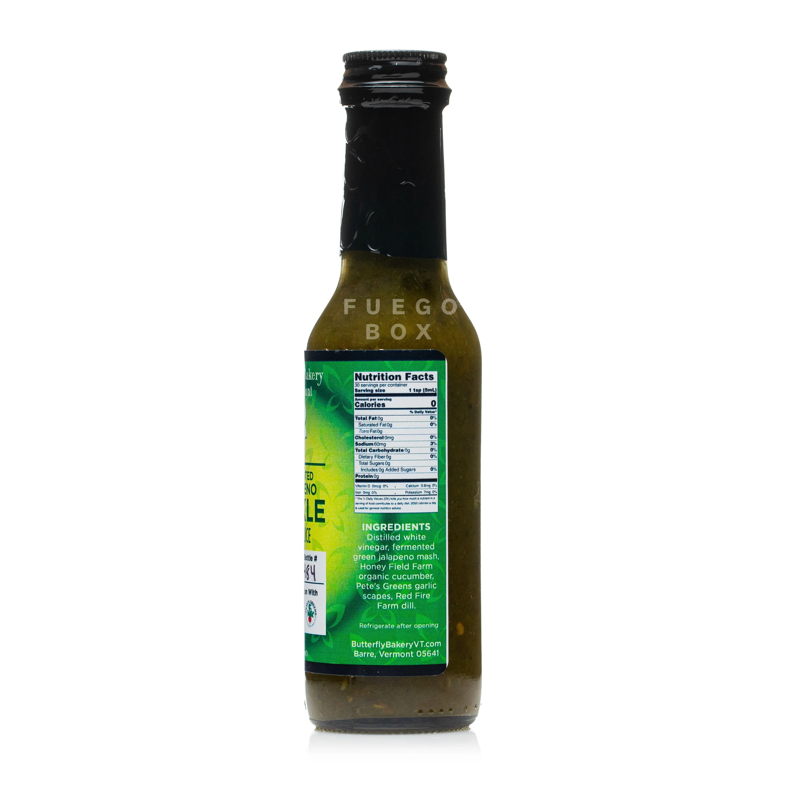 Butterfly Bakery Fermented Jalapeno Pickle Hot Sauce