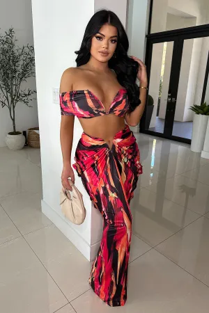 BUY ME FLOWERS SKIRT SET