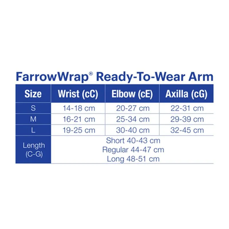 BX/1 JOBST FARROWWRAP LITE READY-TO-WEAR ARM WRAP 20-30 MMHG, LARGE LONG LEFT, TAN