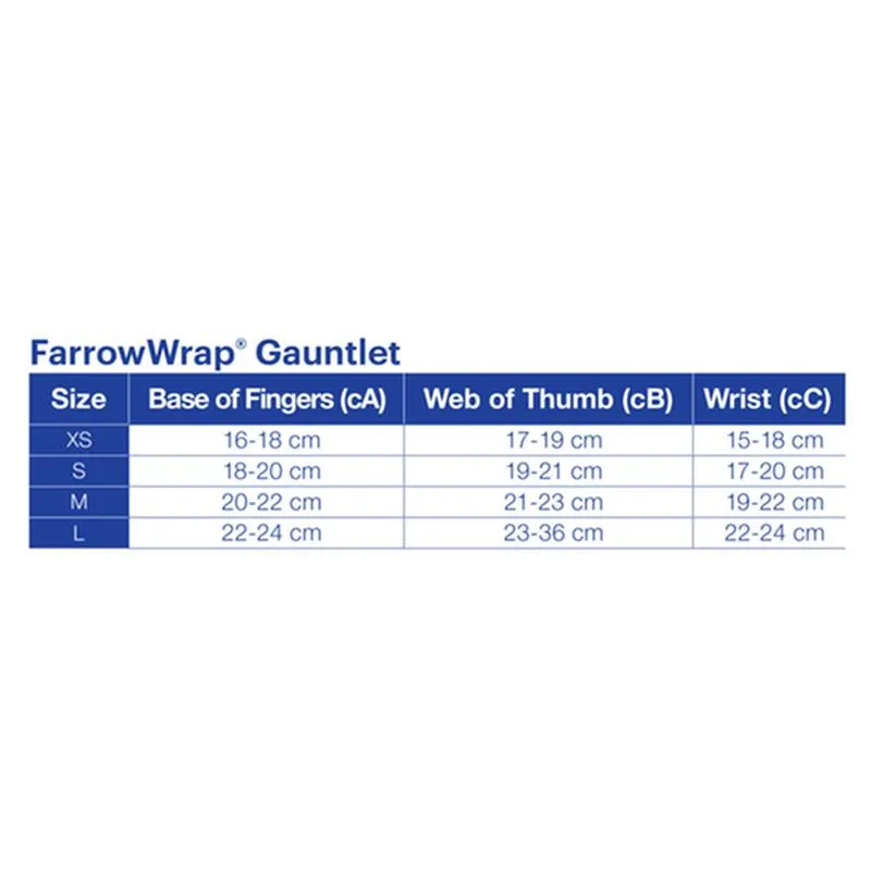 BX/1 JOBST FARROWWRAP LITE READY-TO-WEAR HAND GAUNTLET AMBIDEXTROUS WITH FOAM, 20-30 MMHG, LARGE, TAN