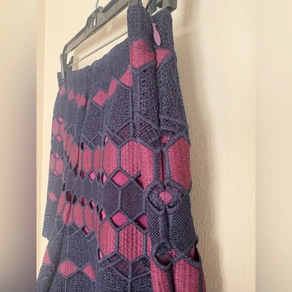By Anthropologie Jewel Tone Dressy Lace Shorts Size 8