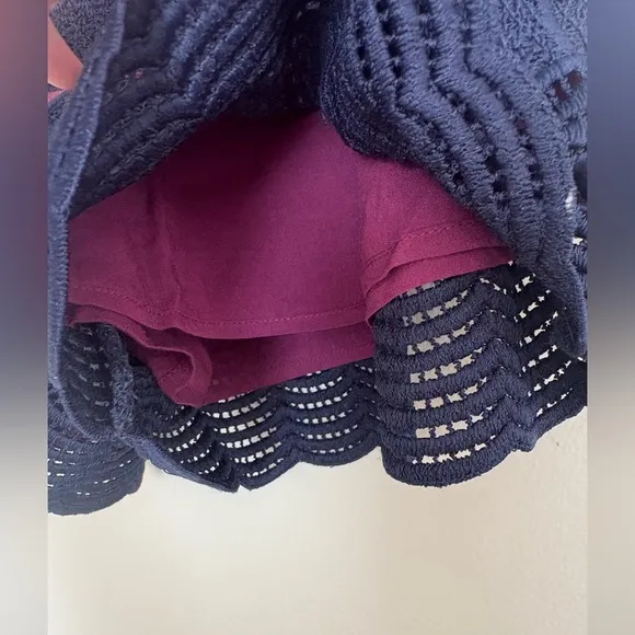 By Anthropologie Jewel Tone Dressy Lace Shorts Size 8