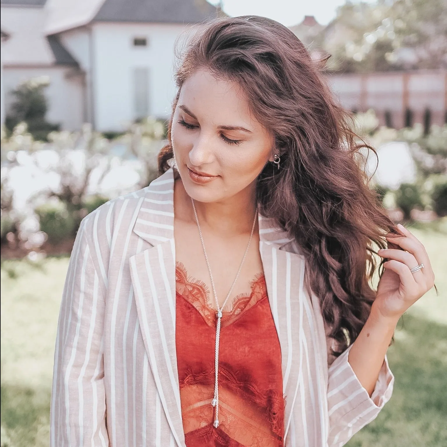 Cali Rain Long Lariat Necklace
