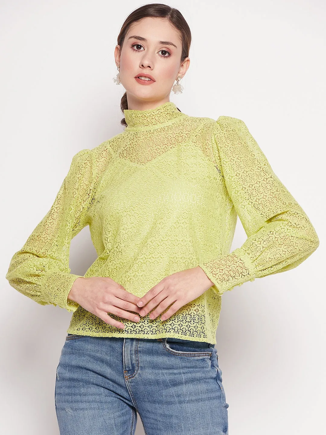 Camla Barcelona Green Women Top