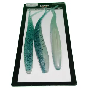 Catch 10" Black Label Livies Softbait Power Pilchard UV   Glow 3 Pack
