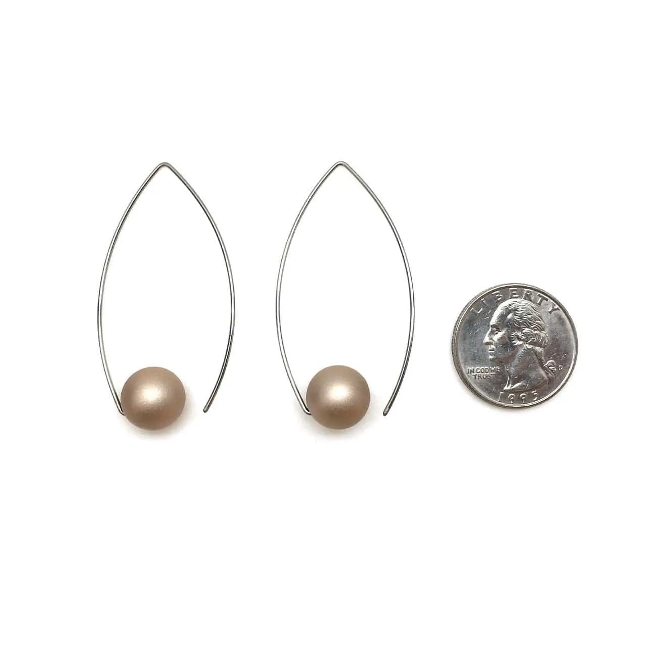 Champagne Inverted Sphere Earring
