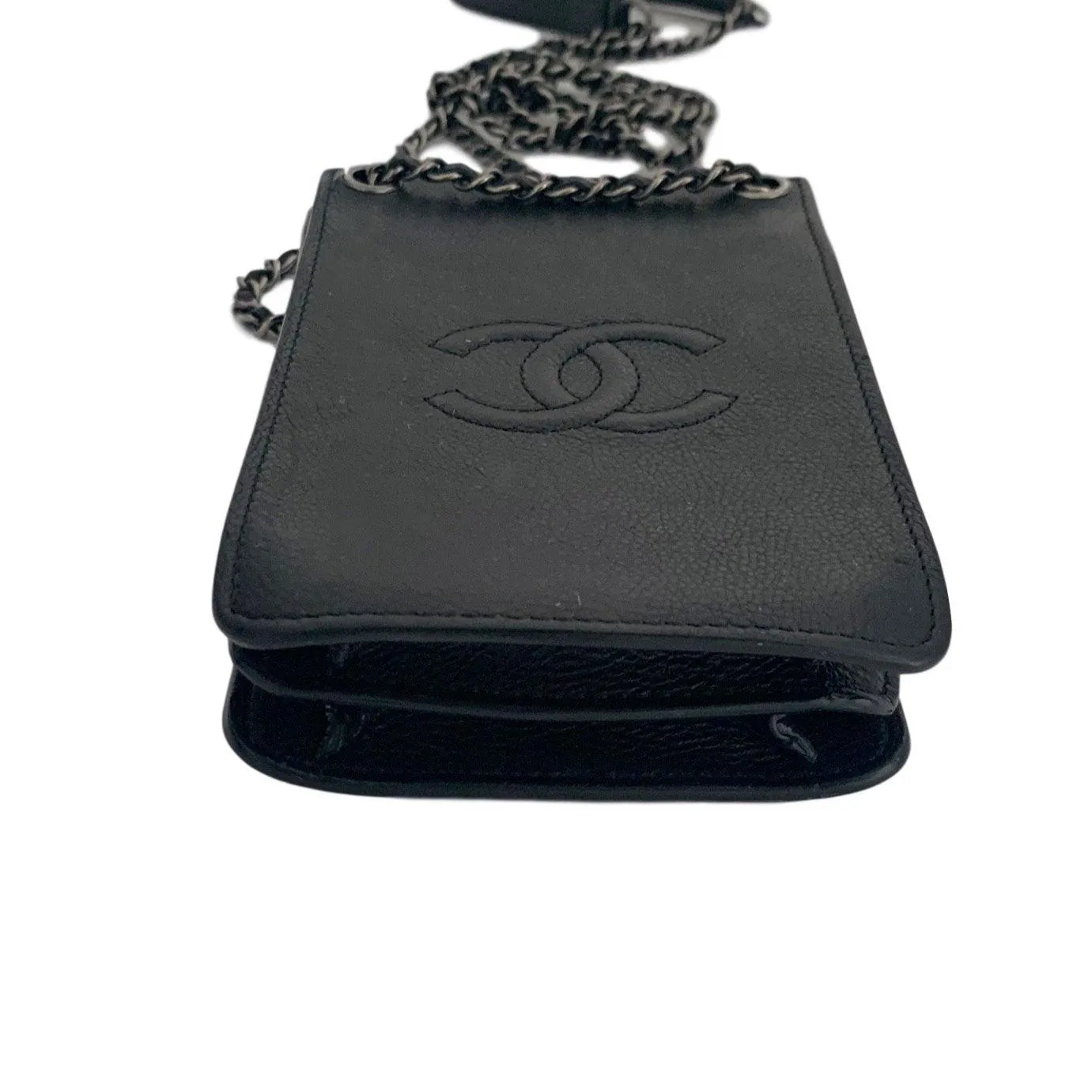 Chanel Black Mini Leather Crossbody Bag