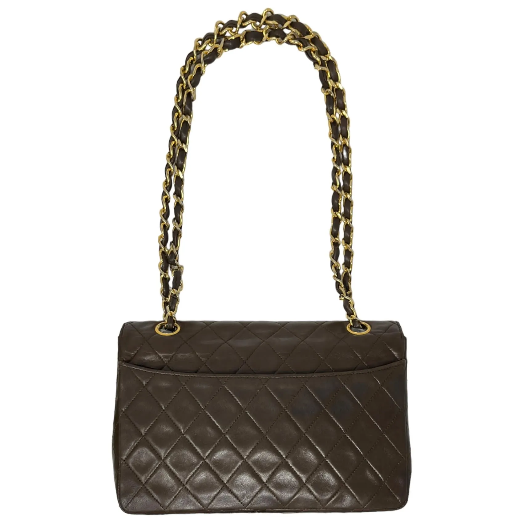 Chanel Brown Lambskin Flap Bag