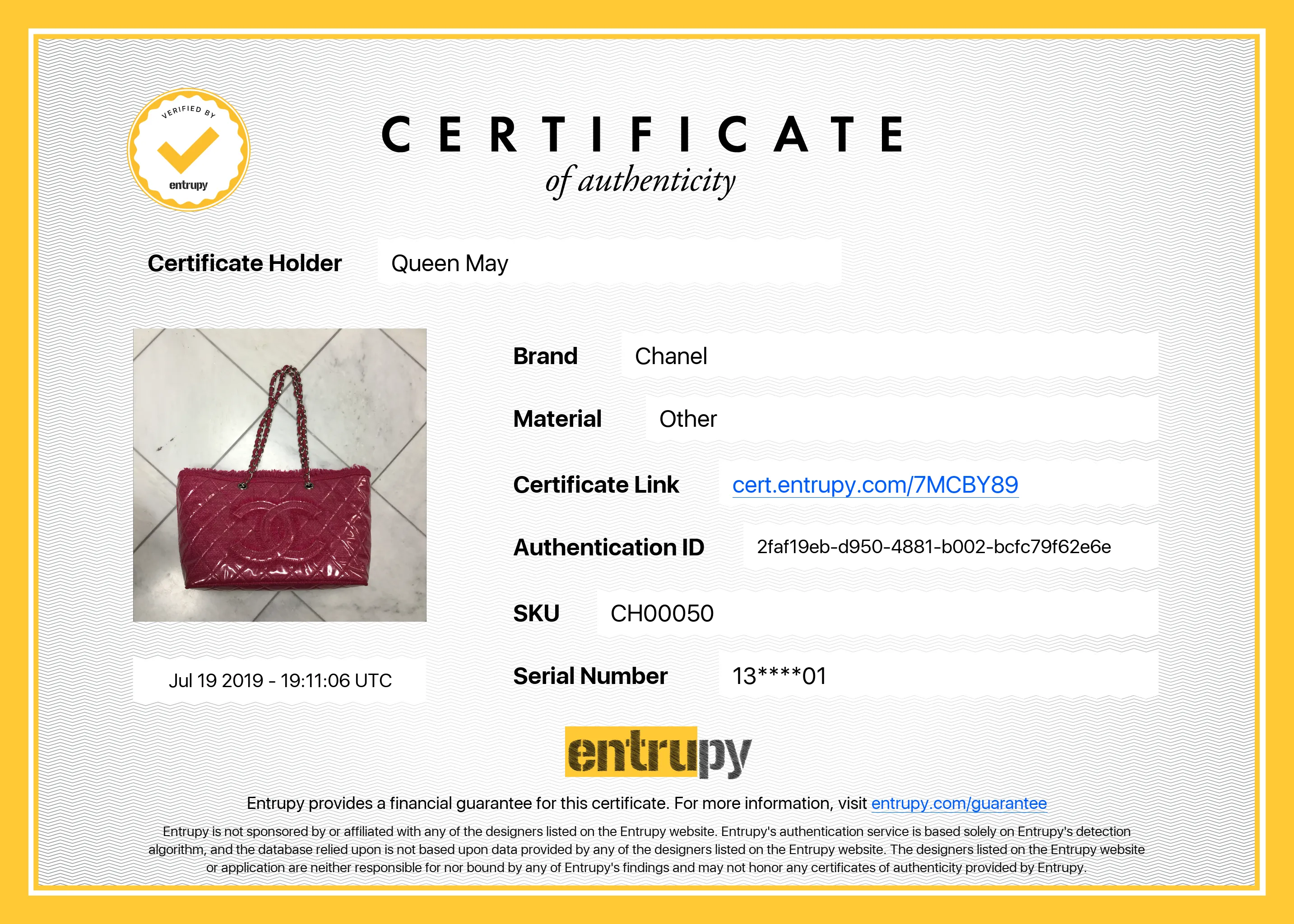 Chanel Funny Tweed Pink Tote