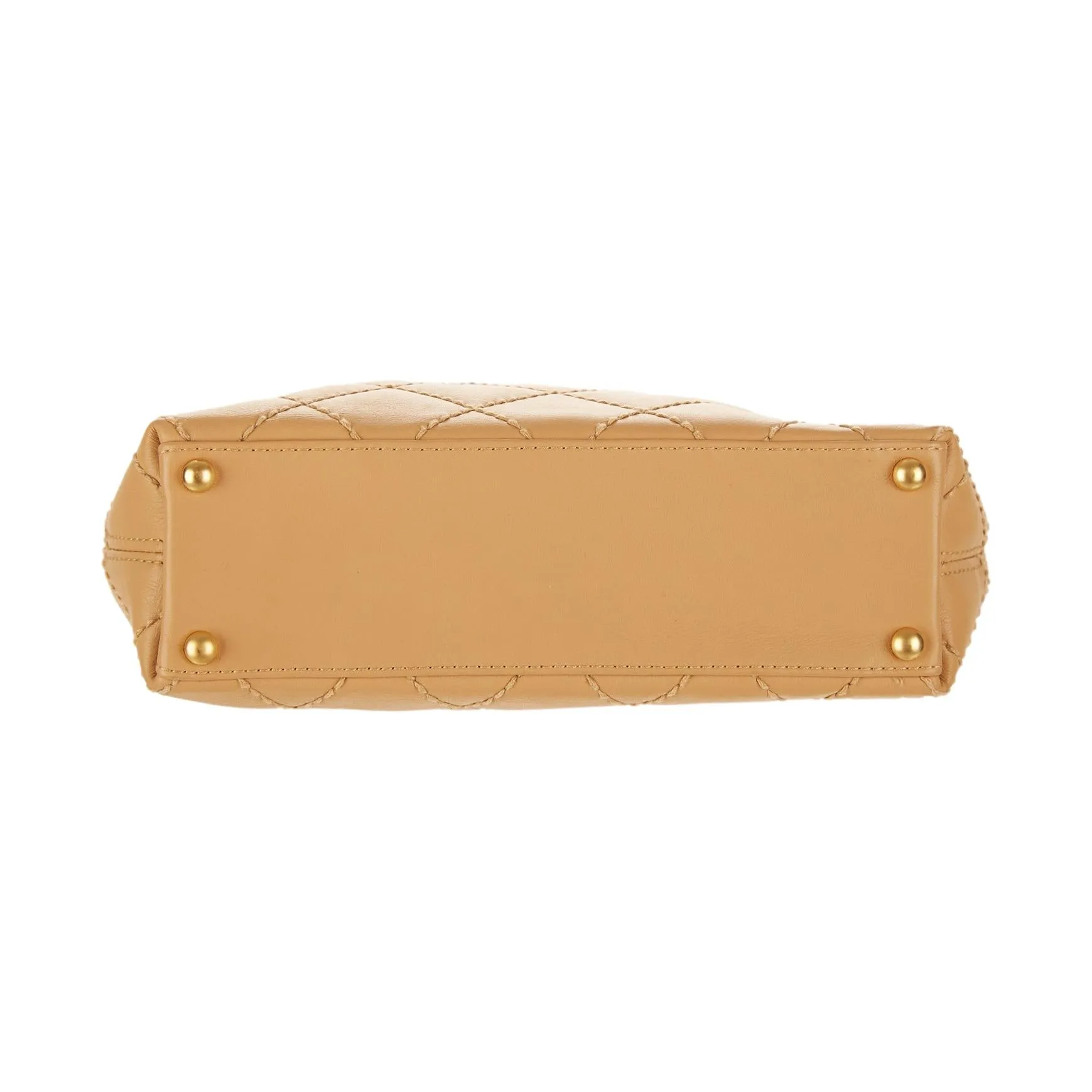 Chanel Nude Wild Stitch Logo Shoulder Bag