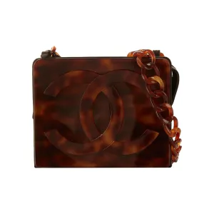 Chanel Tortoise Logo Chain Mini Bag