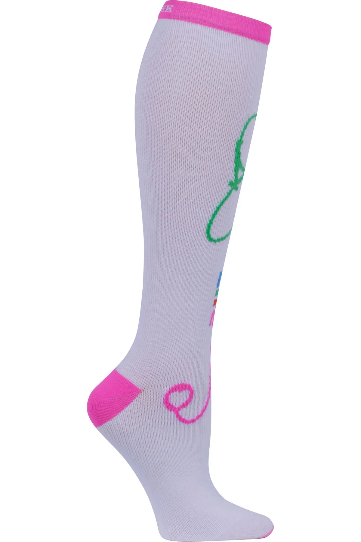 Cherokee Compression Socks Print Support Regular Calf Up To 17"