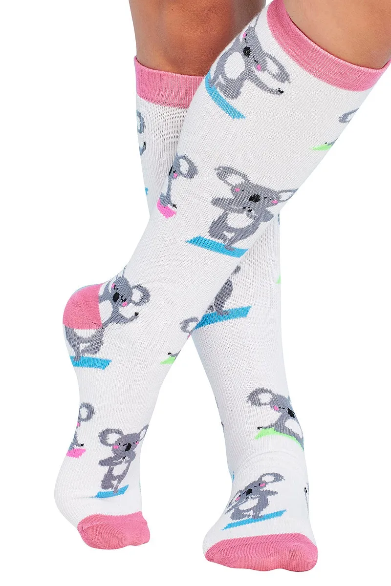 Cherokee Compression Socks Print Support Regular Calf Up To 17"