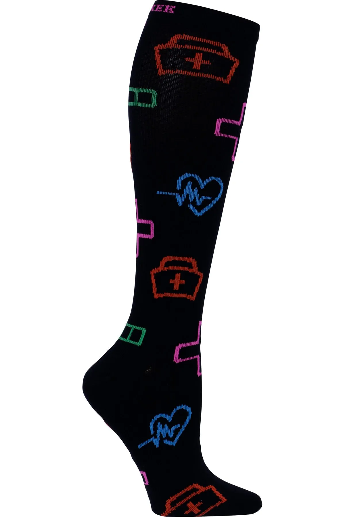 Cherokee Compression Socks Print Support Regular Calf Up To 17"