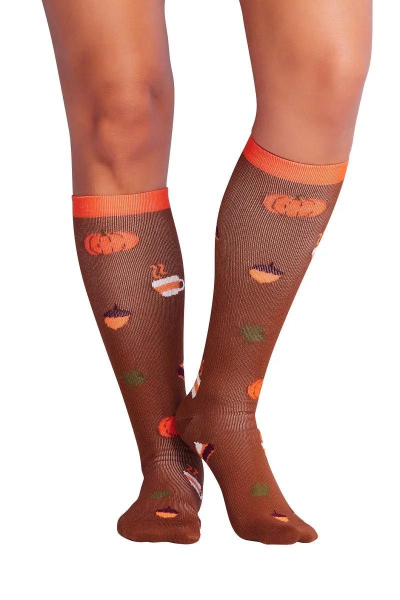 Cherokee Compression Socks Print Support Regular Calf Up To 17"