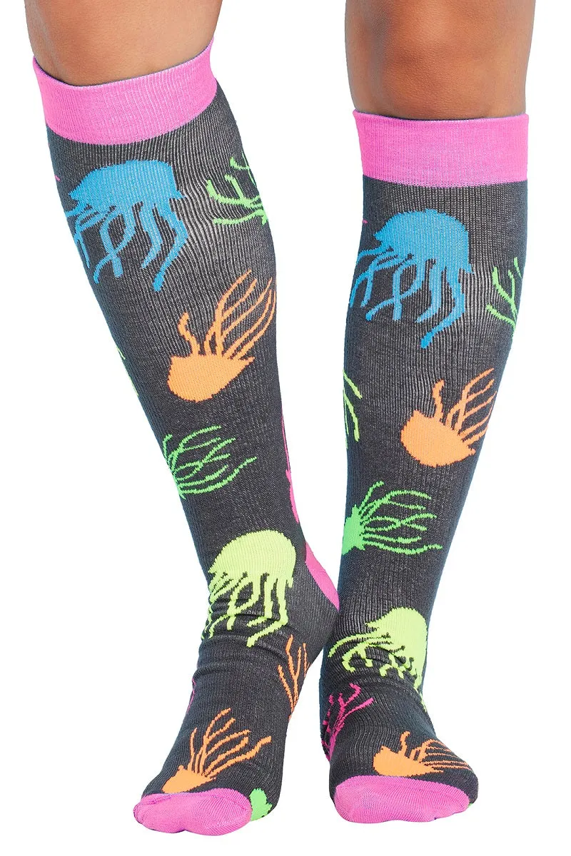 Cherokee Compression Socks Print Support Regular Calf Up To 17"