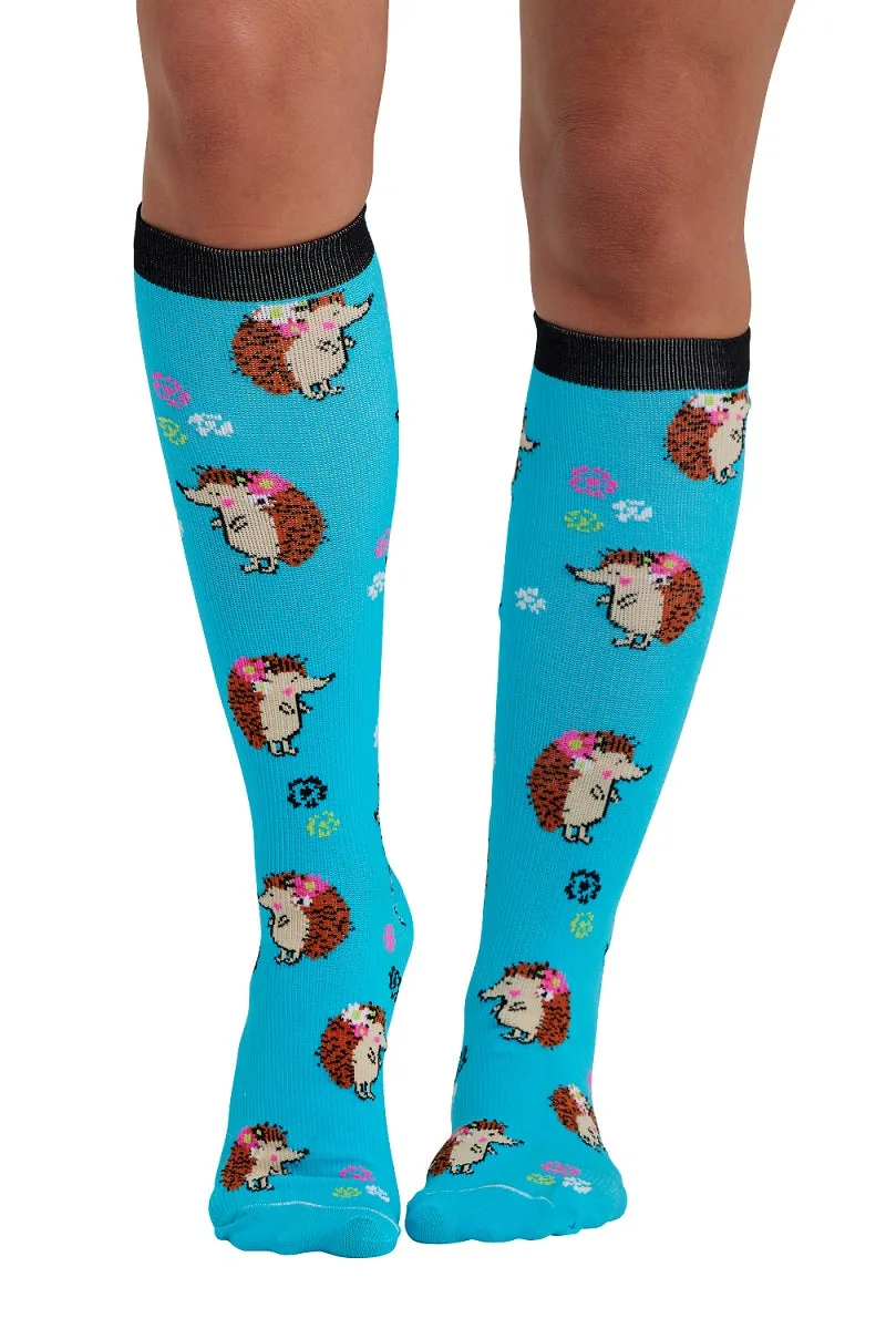 Cherokee Compression Socks Print Support Wide Calf Up To 22"