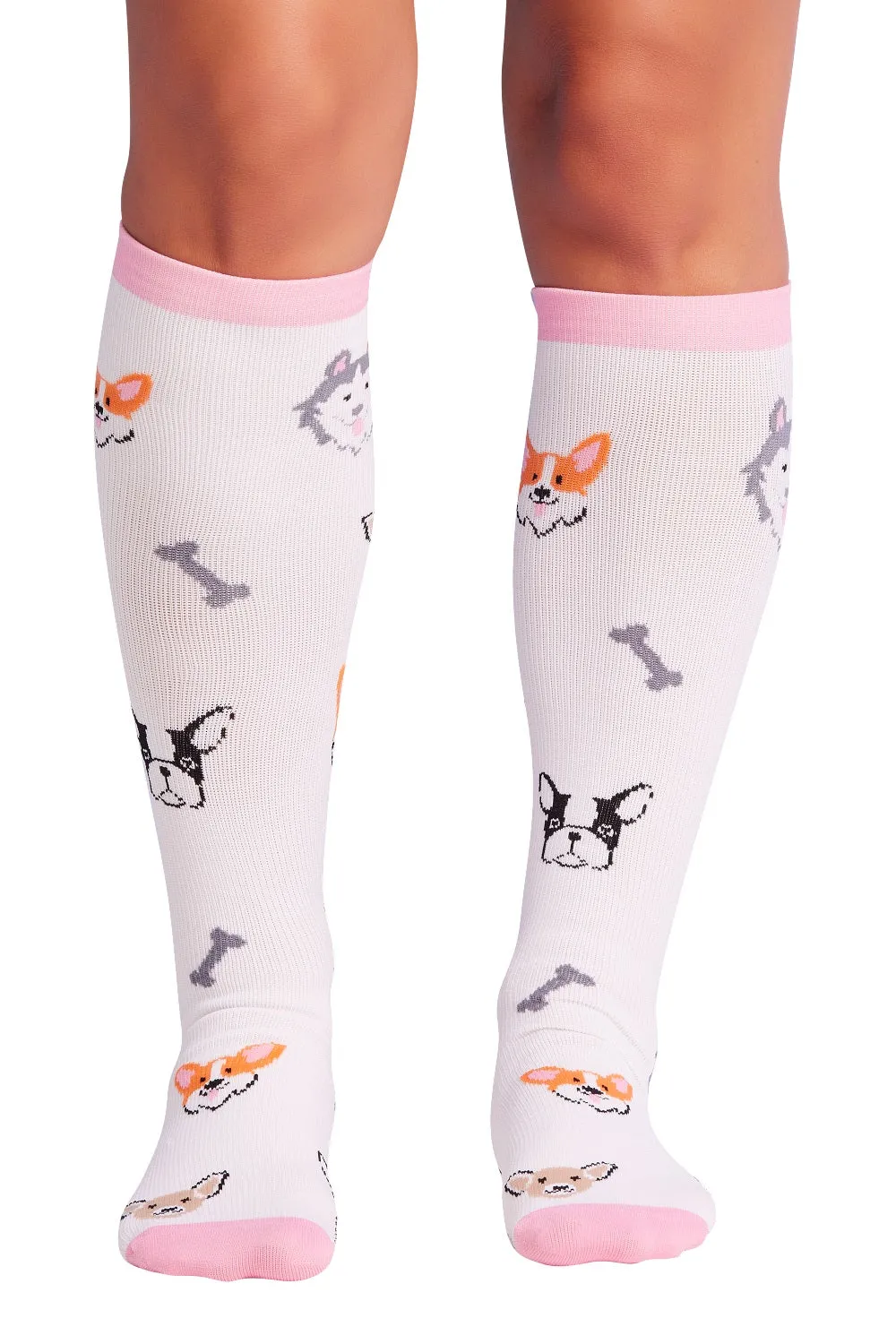 Cherokee Compression Socks Print Support Wide Calf Up To 22"